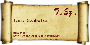 Tass Szabolcs névjegykártya